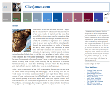 Tablet Screenshot of clivejames.com